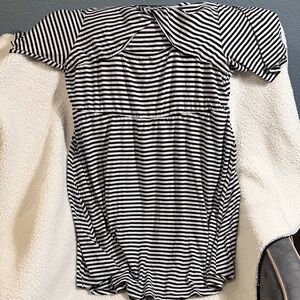 Torrid Black and White Striped Dress